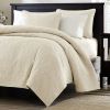 Twin / Twin XL size Coverlet Quilt Set with Sham in Seafoam Blue Green