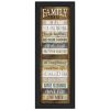 "Family Rules Shutter" By Marla Rae, Ready to Hang Framed Print, Black Frame