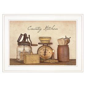 "Country Kitchen" By Susie Boyer, Ready to Hang Framed Print, White Frame