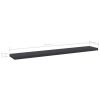 Bookshelf Boards 4 pcs Gray 23.6"x3.9"x0.6" Engineered Wood