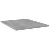 Bookshelf Boards 4 pcs Concrete Gray 15.7"x19.7"x0.6" Engineered Wood