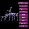 3 Piece Christmas Light Display Reindeers 229 LEDs