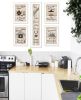 "Kitchen Friendship Collection" 5-Piece Vignette By Trendy Decor 4U, White Frame