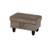 Brown Corduroy Living Room Sofa Set B